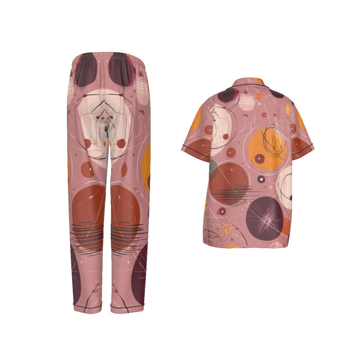 All-over print Women'S Trousers Pajamas Set