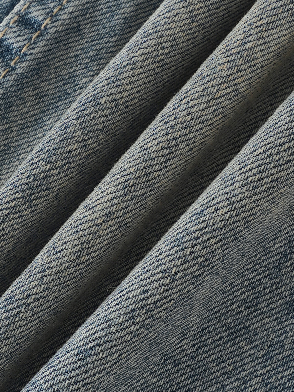 Men’s Distressed Barrel Leg Jeans Loose Fit Streetwear Denim