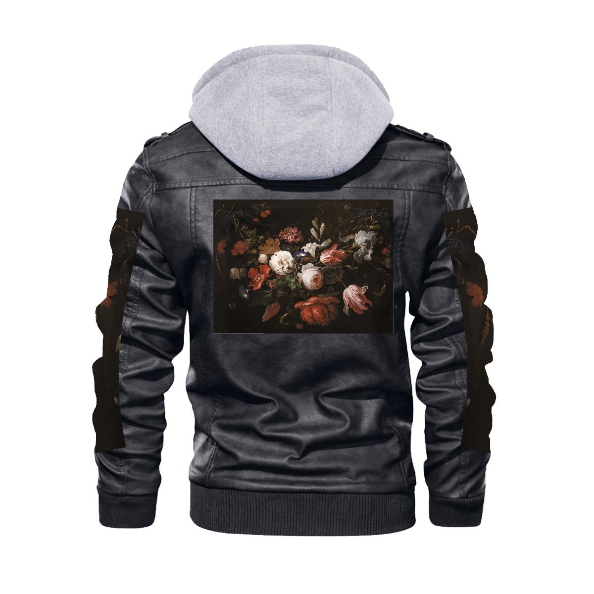 Men's Zip Leather Jacket |DTF